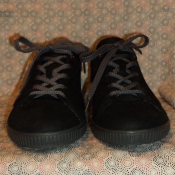 Ecco Women's Size 42 EU (11US) Black Suede Shoes Flats Lace Up - Picture 2 of 11